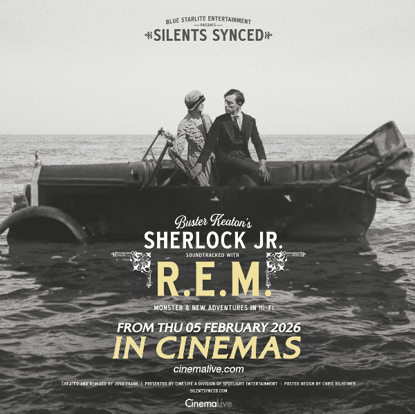 Cinema Live:  R.E.M. x Buster Keaton's Shelock Jr (U) (TBC)